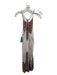 Free People Size S Gray & multi Polyester High slit Spaghetti Strap Sheer Dress Gray & multi / S