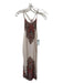 Free People Size S Gray & multi Polyester High slit Spaghetti Strap Sheer Dress Gray & multi / S