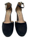 Valentino Shoe Size 39 Black Suede Platform Round Toe Ankle Buckle Pumps Black / 39