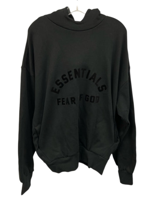 Essentials NWT Size L Black Cotton Solid Hoodie Men's Jacket Black / L