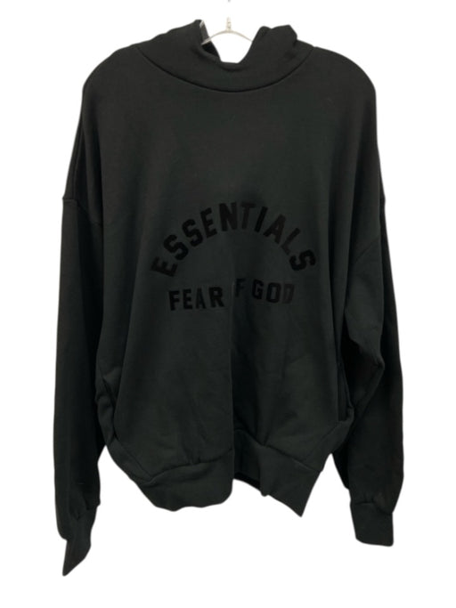 Essentials NWT Size L Black Cotton Solid Hoodie Men's Jacket Black / L
