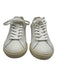 Veja Shoe Size 5 White Leather Upper Lace Up Logo Suede Low Top Sneakers White / 5