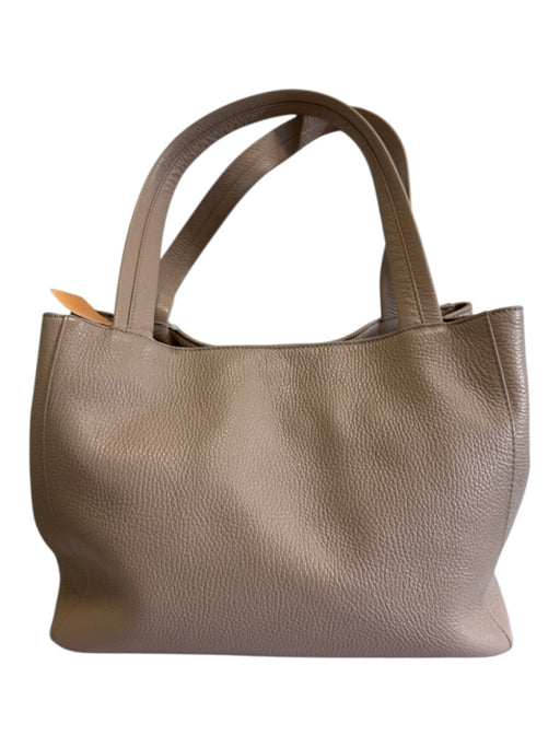 Mario Valentino Blush Beige Leather Tassel Logo Studded Magnetic Close Bag Blush Beige / Medium
