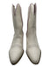 Free People Shoe Size 38.5 Cream & Purple Leather Calf High Western Boots Cream & Purple / 38.5