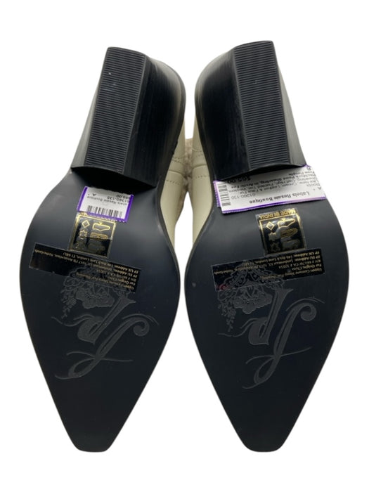 Free People Shoe Size 8 Cream Leather & Faux Fur Shearling Calf High Boots Cream / 8