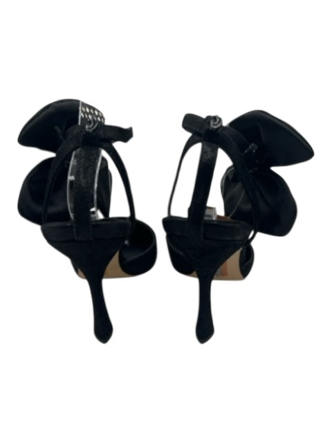 Sam Edelman Shoe Size 7.5 Black Suede Reflective Pointed Toe Bow Detail Pumps Black / 7.5