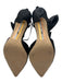 Sam Edelman Shoe Size 7.5 Black Suede Reflective Pointed Toe Bow Detail Pumps Black / 7.5