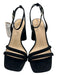 Sam Edelman Shoe Size 10 Black Suede Square Toe Ankle Strap Block Heel Sandals Black / 10