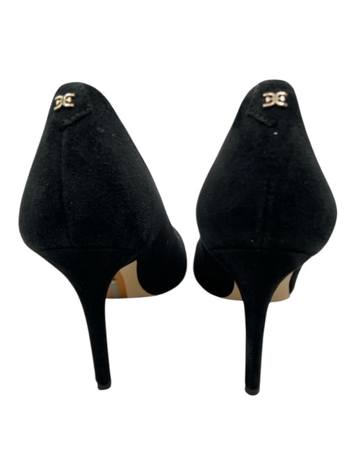 Sam Edelman Shoe Size 6 Black Suede Pointed Toe Gold detail Pumps Black / 6