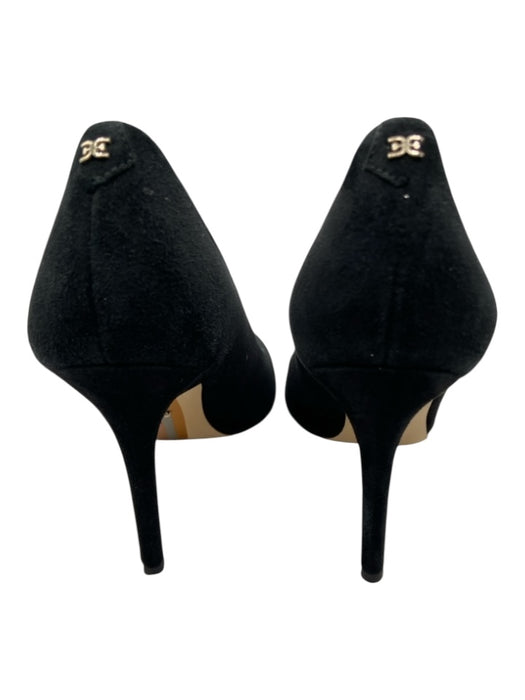 Sam Edelman Shoe Size 6 Black Suede Pointed Toe Gold detail Pumps Black / 6