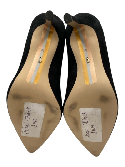 Sam Edelman Shoe Size 6 Black Suede Pointed Toe Gold detail Pumps Black / 6