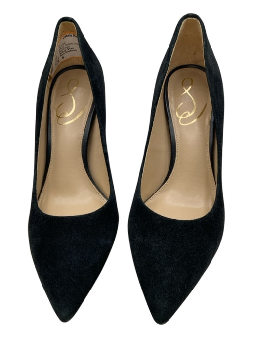 Sam Edelman Shoe Size 6 Black Suede Pointed Toe Gold detail Pumps Black / 6