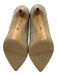 Sam Edelman Shoe Size 9.5 Beige & Silver Suede Pointed Toe Gold detail Pumps Beige & Silver / 9.5