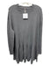 Free People Size M Gray Viscose Blend Rib Knit Solid Drop Waist Above Knee Dress Gray / M
