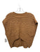 Pistola Size L light brown Wool Blend Cable Knit V Neck Vest Sweater light brown / L
