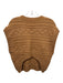 Pistola Size M light brown Wool Blend Cable Knit V Neck Vest Sweater light brown / M