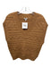 Pistola Size M light brown Wool Blend Cable Knit V Neck Vest Sweater light brown / M