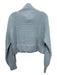 S'edge Size S Sky Blue Nylon Blend Sequin Detail Rib Knit Zip Up Jacket Sky Blue / S