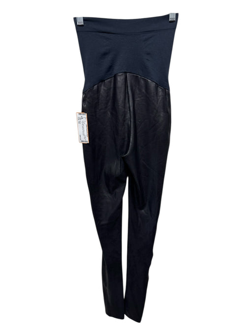 Spanx Size XS Black Nylon Blend Coated Solid High Rise Maternity Pants Black / XS