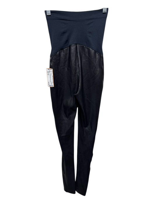 Spanx Size XS Black Nylon Blend Coated Solid High Rise Maternity Pants Black / XS