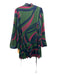 Alden Adair Size XS Green, Blue, Pink Polyester Metallic Thread Abstract Dress Green, Blue, Pink / XS