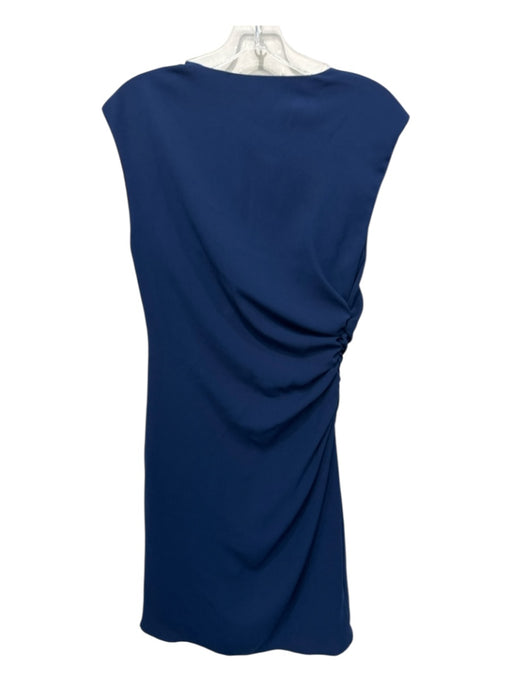 Trina Turk Size 6 dark blue Polyester Blend Asymetric Neckline Solid Dress dark blue / 6