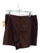 Alden Adair Size L Chocolate Brown Polyester Wrap Skort Hardware Detail Skirt Chocolate Brown / L