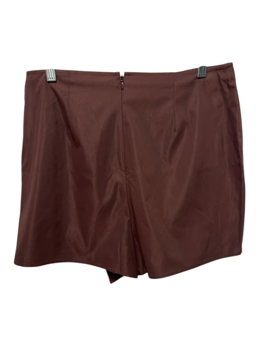 Alden Adair Size M Chocolate Brown Polyester Wrap Skort Hardware Detail Skirt Chocolate Brown / M