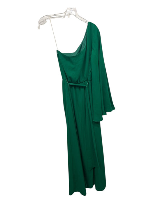 Trina Turk Size 4 Kelly Green Polyester Blend Empire Waist Solid Maxi Dress Kelly Green / 4