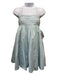 Aje. Size 6 Sky Blue Cotton Spaghetti Strap Empire Waist Square Neck Dress Sky Blue / 6