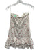 Loveshackfancy Size 4 White & Pink Cotton Denim Mini Floral Strapless Mini Dress White & Pink / 4