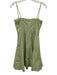 Staud Size 0 Sage green Cotton Blend Paneled Spaghetti Strap Above Knee Dress Sage green / 0