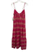 Saylor Size S Pink & Beige Cotton Knot Front Chevron mirrored sequins Maxi Dress Pink & Beige / S