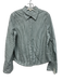 Favorite Daughter Size S Green & White Cotton Stripe Long Sleeve Button Down Top Green & White / S