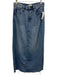 Pistola Size 24 Blue Wash Cotton Blend Zip & Button Whiskering Denim Skirt Blue Wash / 24