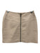 ASTR Size XS Cream PU Leather Zip Front Mini Skirt Cream / XS