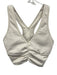 Alo Size XS Ecru Synthetic padded Athletic Top Ecru / XS