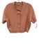 J Crew Size S Pink No Fabric Tag Button Front Knit Cap Sleeve Cardigan Pink / S