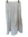 Zara Size XS White Cotton Elastic Waist Midi Skirt White / XS