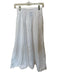 Zara Size XS White Cotton Elastic Waist Midi Skirt White / XS