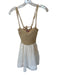 Show Me Your Mumu Size XS white & tan Cotton Rope tie strap Side Zip Mini Dress white & tan / XS