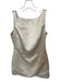 ASTR Size XS Cream Polyester Blend Bow detail Boat Neck Mini Back Zip Dress Cream / XS