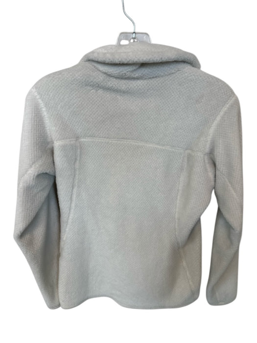 Patagonia Size XS White Polyester Sherpa Front Pocket Buttons Long Sleeve Jacket White / XS