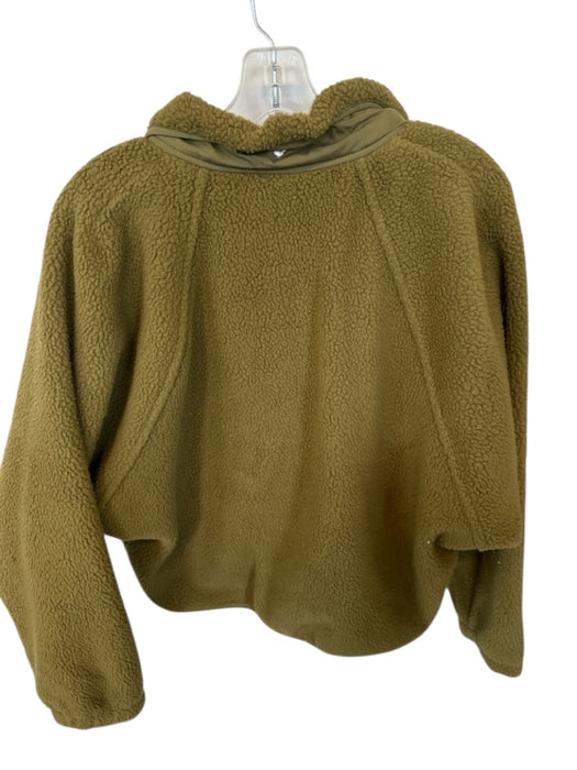 FP Movement Size SP Olive Polyester Faux Fur Snap Button Front Pockets Jacket Olive / SP