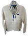 Patagonia Size S Cream & Blue Polyester Sherpa Front Pocket Half Zip Jacket Cream & Blue / S