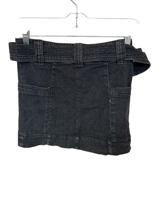 Rails Size XS Black Cotton Blend Denim Wrap Belt Skirt Black / XS