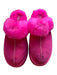 Ugg Shoe Size Est 7 Neon Pink Suede Platform Shearling Slippers Neon Pink / Est 7
