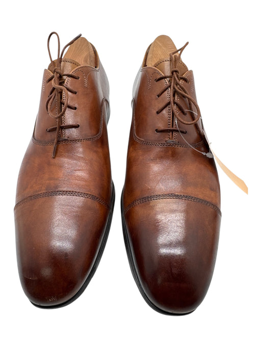 Santoni Shoe Size 9.5 Brown Leather Solid Dress Men's Shoes Brown / 9.5