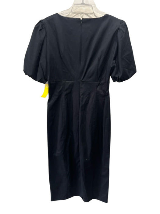 J Crew Collection Size 8 Black Cotton Front Cut Out Baker Pockets Dress Black / 8
