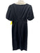 J Crew Collection Size 8 Black Cotton Front Cut Out Baker Pockets Dress Black / 8